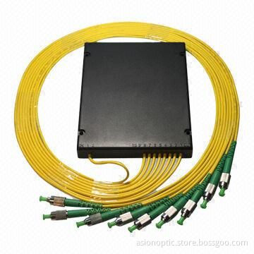 Fiber-optic PLC Splitter, 1 x 8 Coupler Attenuator